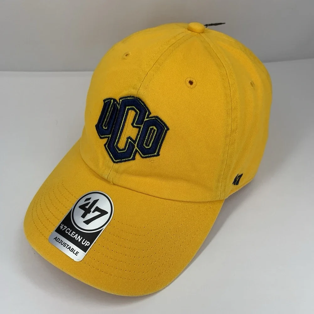 UCO Hat University Central Oklahoma '47 Gold Adjustable Strap Baseball Cap NEW